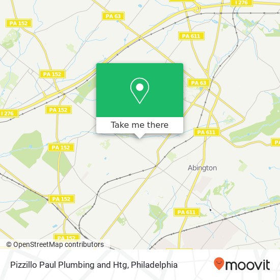 Pizzillo Paul Plumbing and Htg map