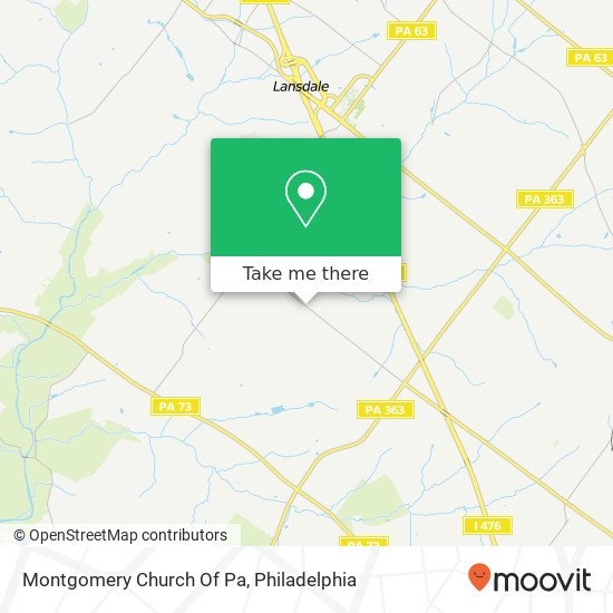 Montgomery Church Of Pa map