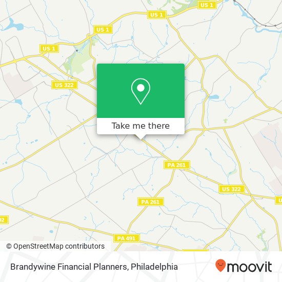 Brandywine Financial Planners map