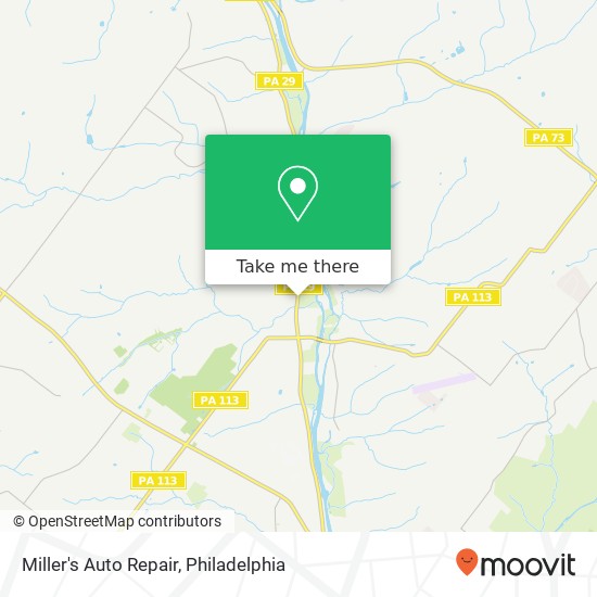 Miller's Auto Repair map