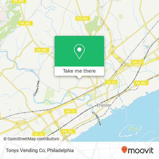 Tonys Vending Co map