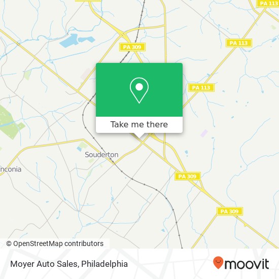 Moyer Auto Sales map