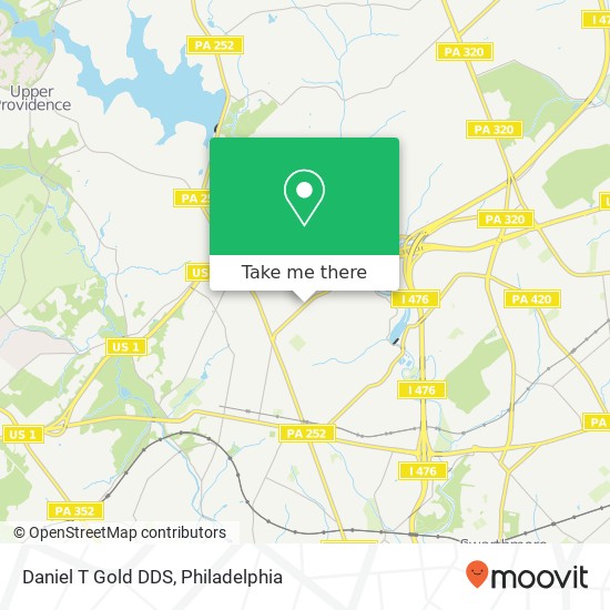 Daniel T Gold DDS map