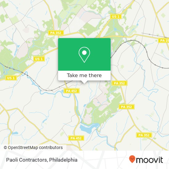 Paoli Contractors map