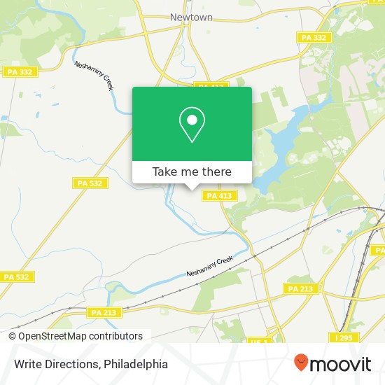 Write Directions map