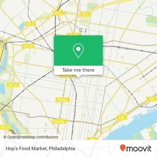 Mapa de Hop's Food Market