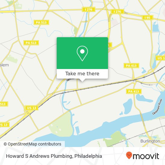 Howard S Andrews Plumbing map