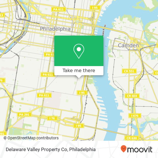 Mapa de Delaware Valley Property Co