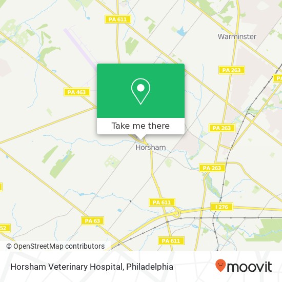 Horsham Veterinary Hospital map
