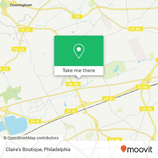 Mapa de Claire's Boutique