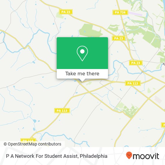 P A Network For Student Assist map