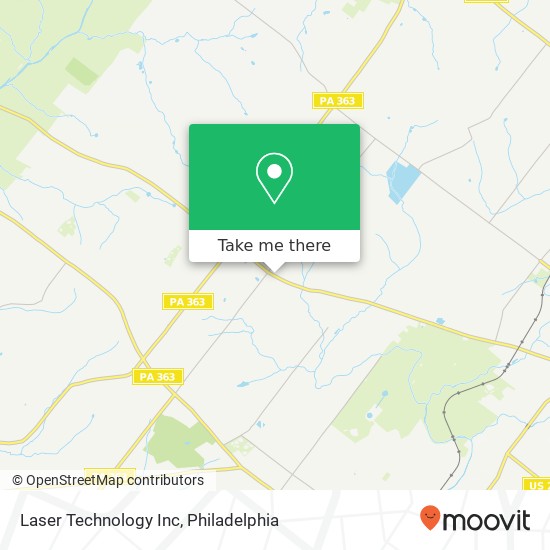 Laser Technology Inc map
