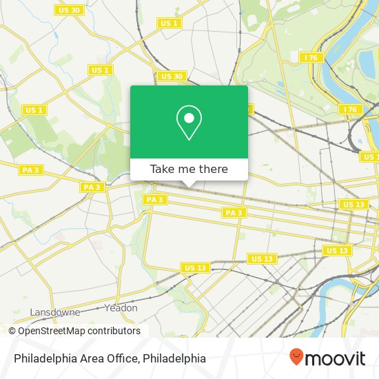 Philadelphia Area Office map