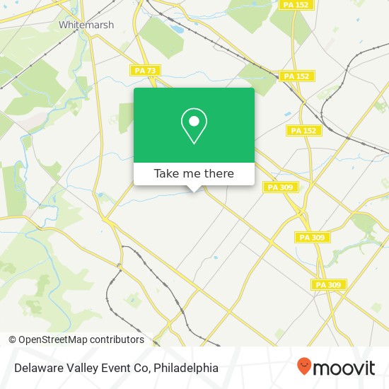 Delaware Valley Event Co map