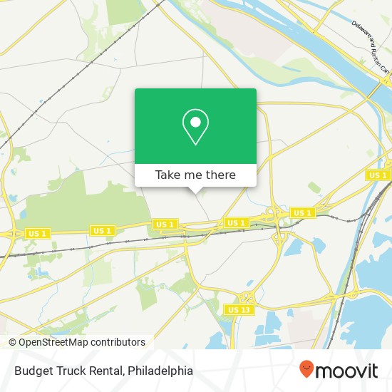 Budget Truck Rental map