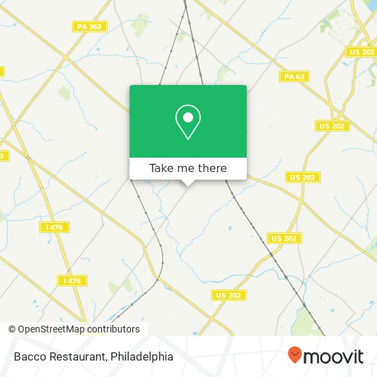 Mapa de Bacco Restaurant