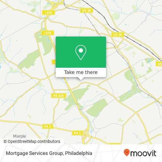 Mapa de Mortgage Services Group