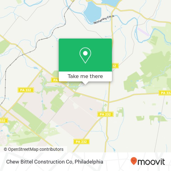 Mapa de Chew Bittel Construction Co