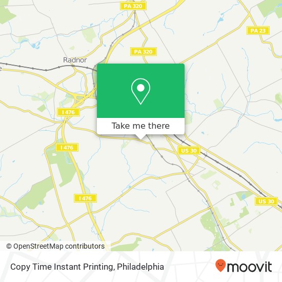 Mapa de Copy Time Instant Printing