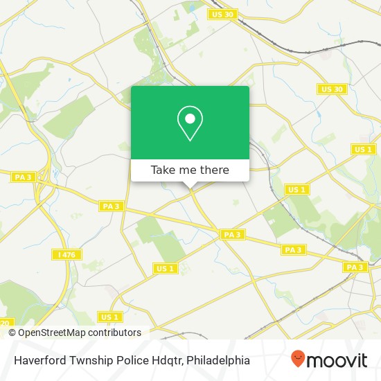 Mapa de Haverford Twnship Police Hdqtr