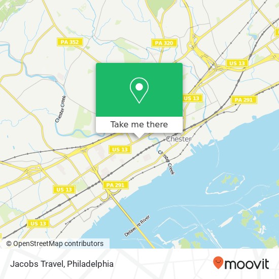 Jacobs Travel map