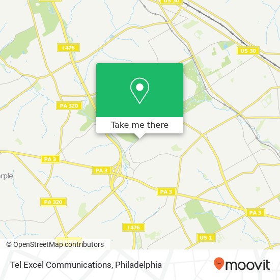 Tel Excel Communications map