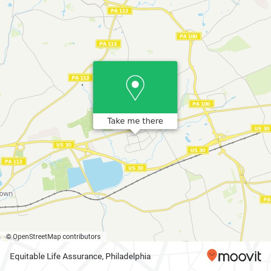 Mapa de Equitable Life Assurance