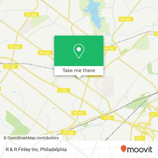 R & R Finley Inc map