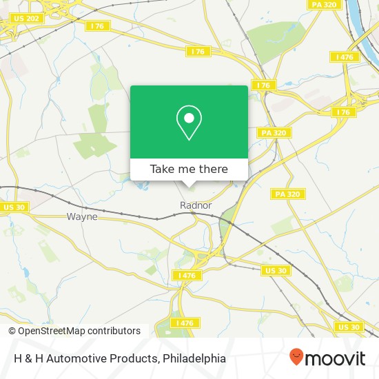 H & H Automotive Products map