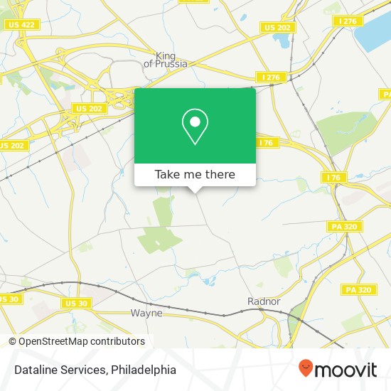 Dataline Services map