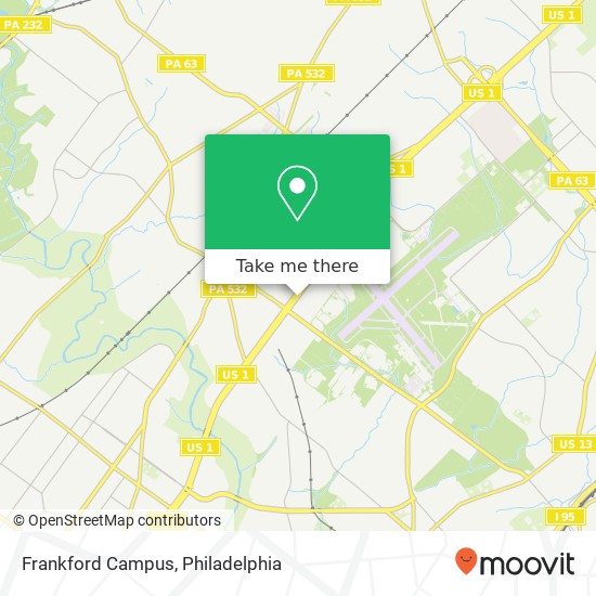Frankford Campus map