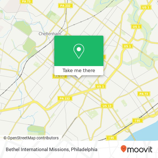 Bethel International Missions map