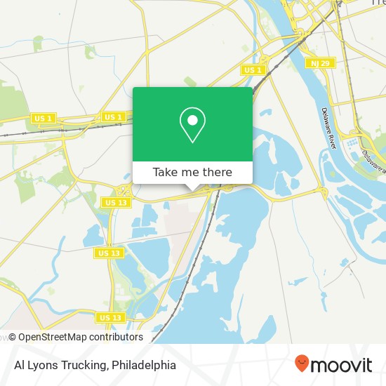 Al Lyons Trucking map