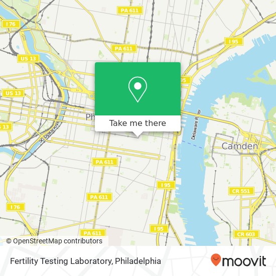 Mapa de Fertility Testing Laboratory