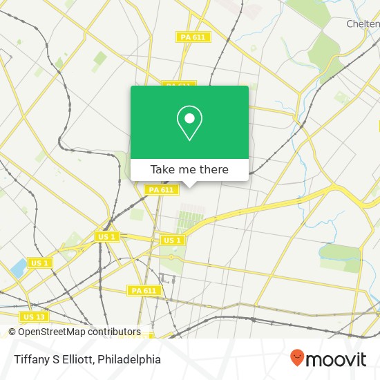 Tiffany S Elliott map