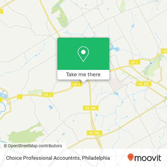 Mapa de Choice Professional Accountnts