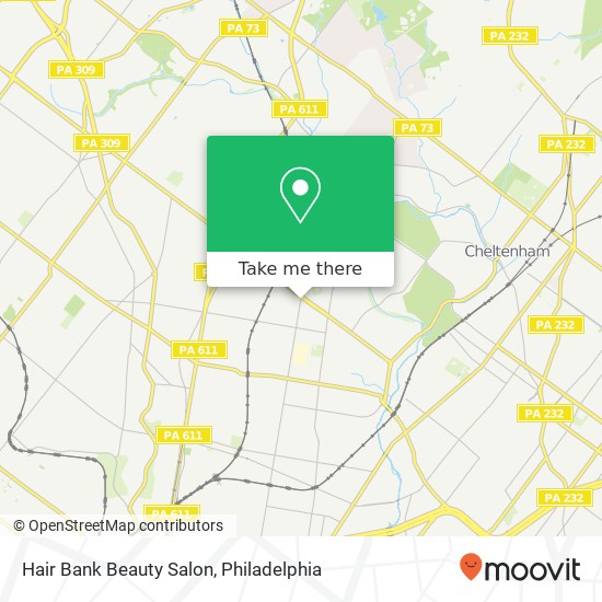 Mapa de Hair Bank Beauty Salon