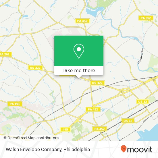 Mapa de Walsh Envelope Company
