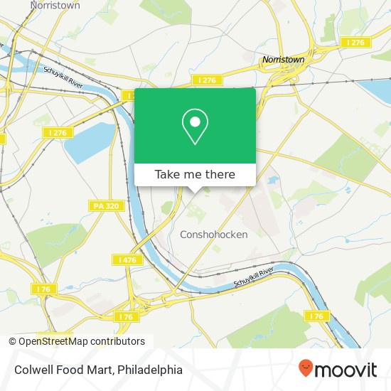 Mapa de Colwell Food Mart