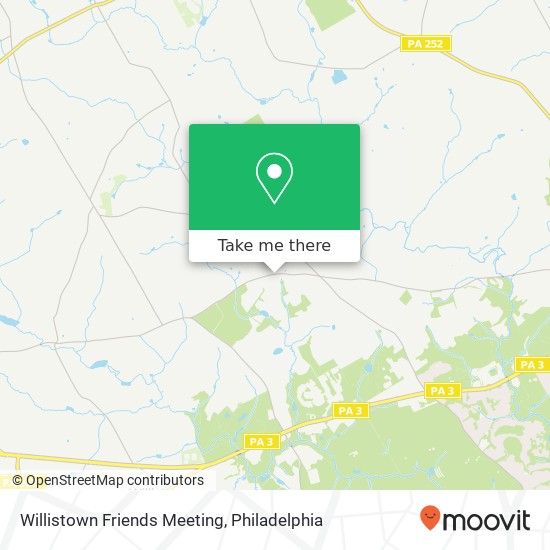 Mapa de Willistown Friends Meeting