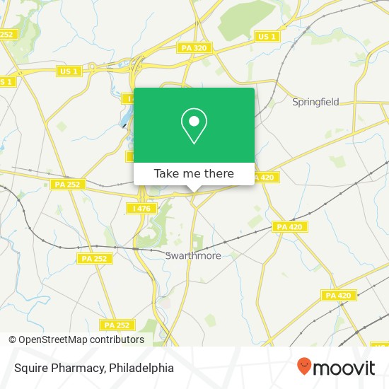 Mapa de Squire Pharmacy