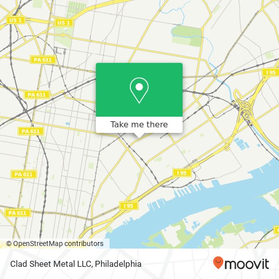 Mapa de Clad Sheet Metal LLC