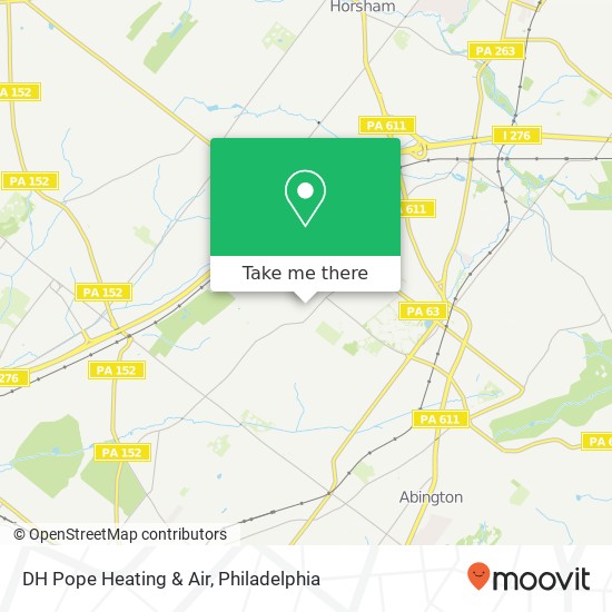 Mapa de DH Pope Heating & Air