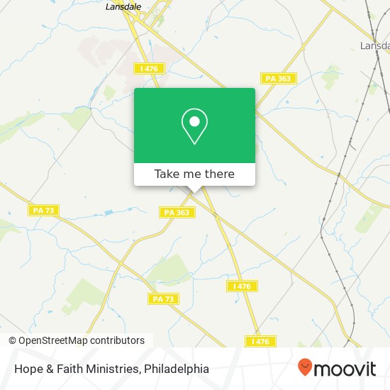 Mapa de Hope & Faith Ministries
