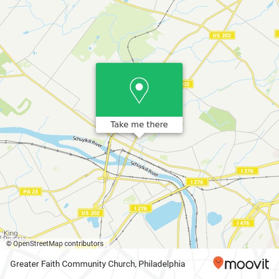 Greater Faith Community Church map