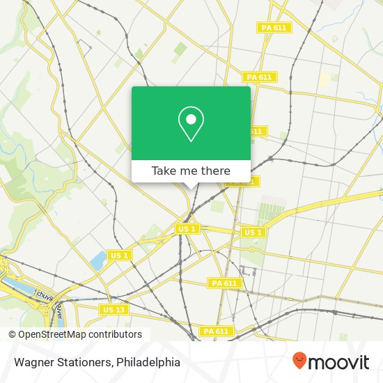 Wagner Stationers map