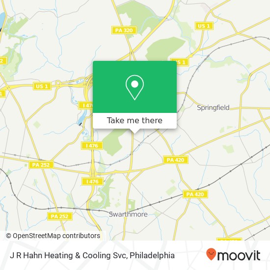 J R Hahn Heating & Cooling Svc map