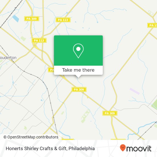 Mapa de Honerts Shirley Crafts & Gift