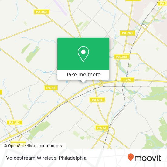 Mapa de Voicestream Wireless