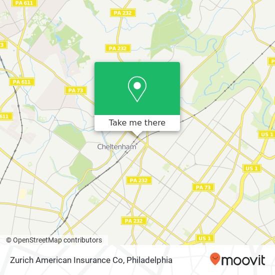 Zurich American Insurance Co map